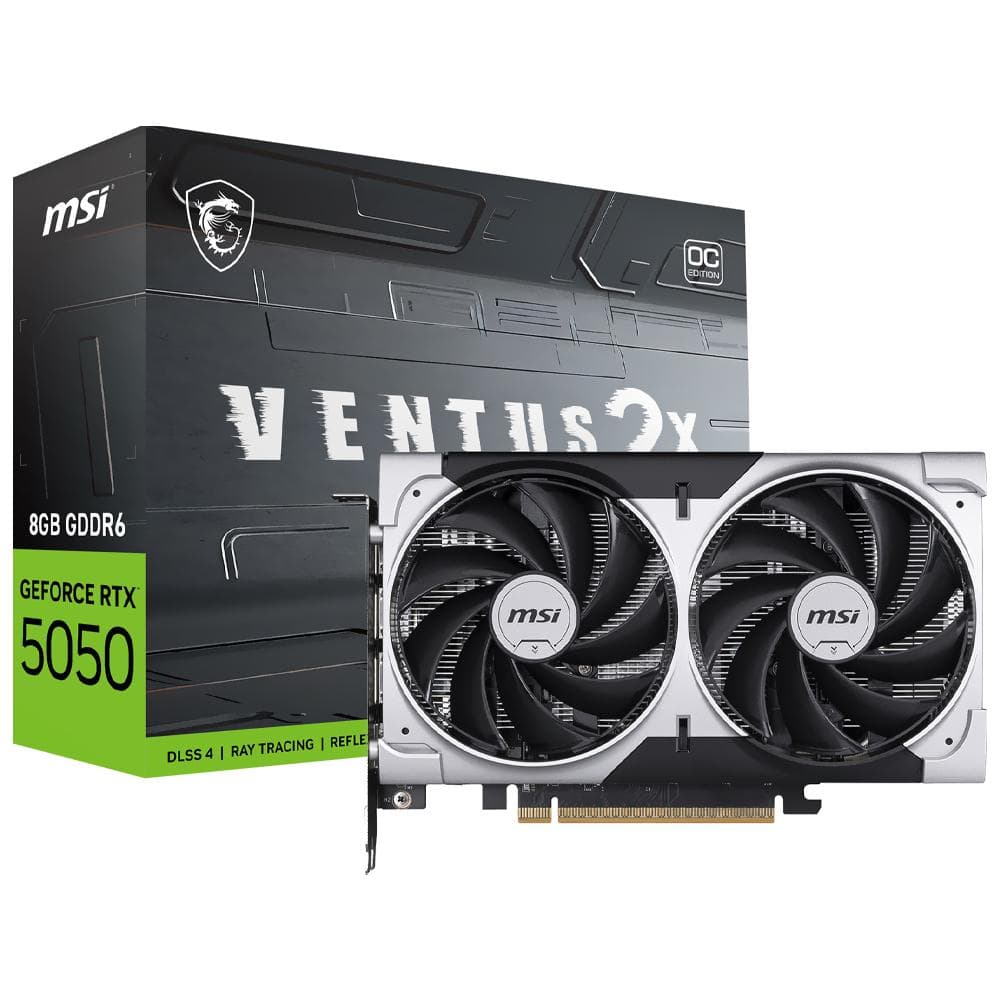 Placa de Vídeo Msi Ventus 2X Oc GeForce RTX 5050 8GB Gddr6