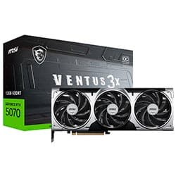 Placa de Vídeo MSI Ventus 3X OC 12GB GeForce RTX5070 GDDR7 - 912-V532-007