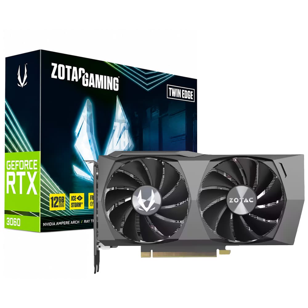 Placa de Vídeo Zotac Gaming Twin Edge 12GB GeForce RTX 3060 Gddr6
