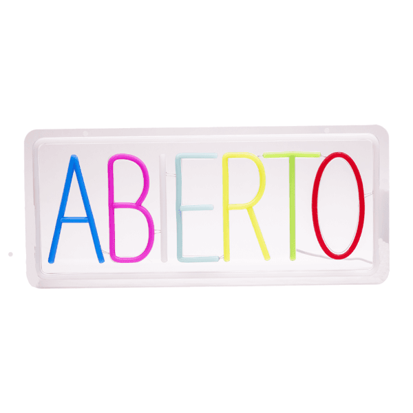 Placa LED Aberto S2114 45x20cm USB