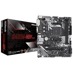 Placa-mãe Asrock B450M-Hdv R4.0 Socket Am4 / Vga / DDR4