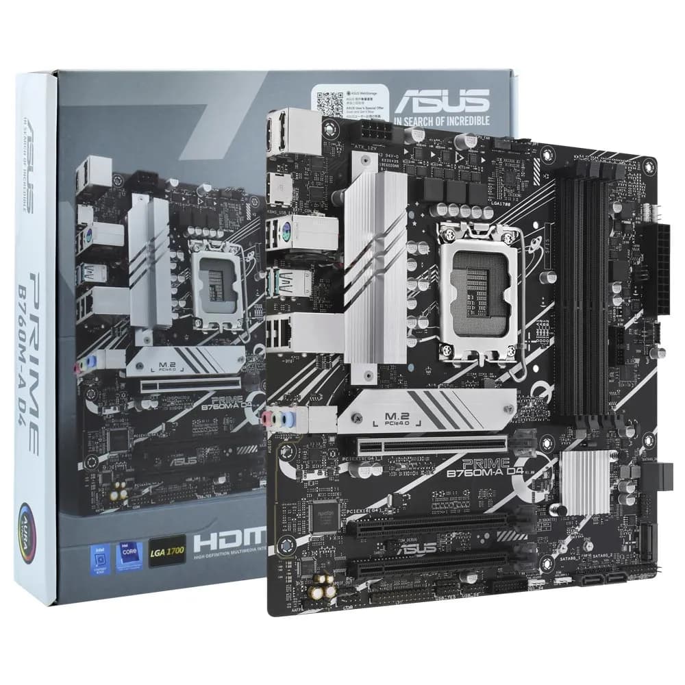 Placa-mãe Asus Prime B760M-A D4 Socket Lga 1700 / DDR4