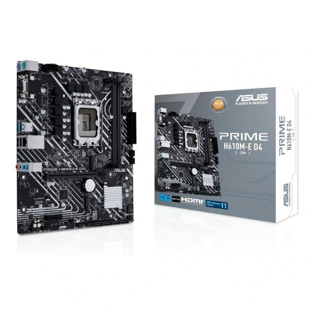 Placa Mãe Asus H610M-Cs Prime Intel 1700 DDR5 Micro Atx