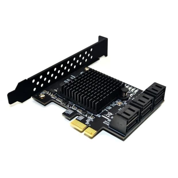 Placa Pci-E 1X para 6 Portas SATA 3.0 6GB