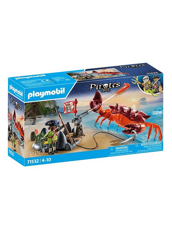Brinquedo Playmobil Battle Against The Giant Crab 71532