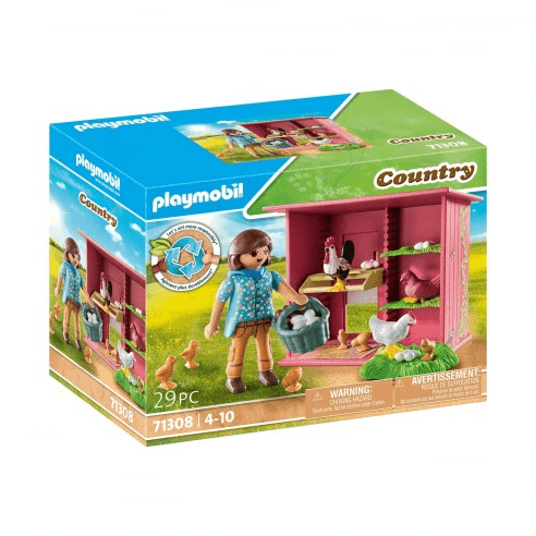 Brinquedo Playmobil Casa de Galinhas 71308