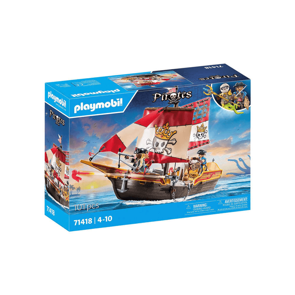Brinquedo Barco Pirata Playmobil 71418