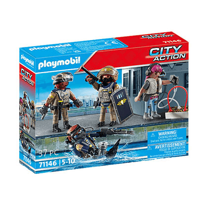 Brinquedo Playmobil Tactical Unit Figure Set 71146