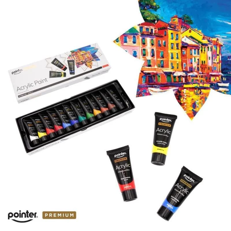 Tinta Acrílica Pointer 22ml 12 Peças
