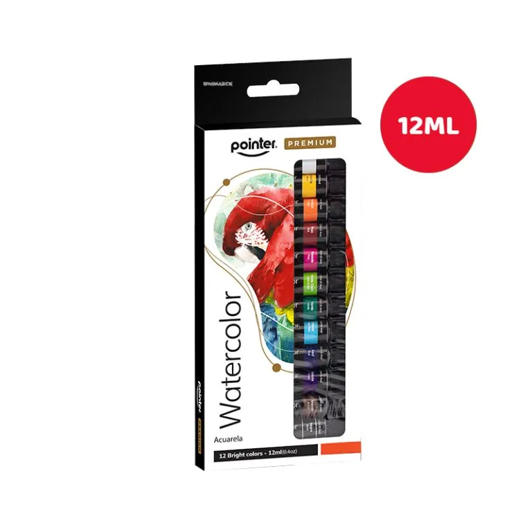 Pintura Aquarela Pointer 12ml 12 Peças