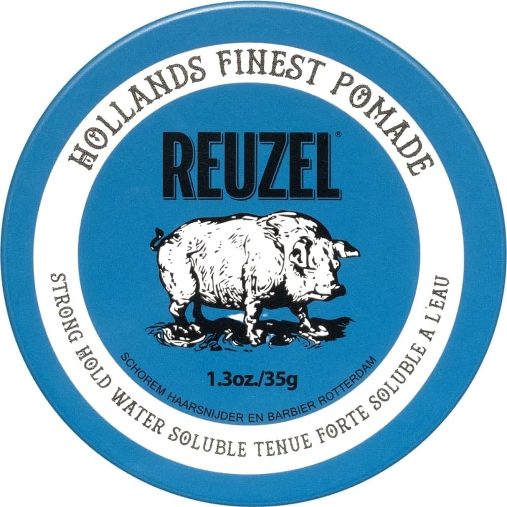 Pomada Reuzel Blue Strong Hold Strong Solúvel Em Água - 35G