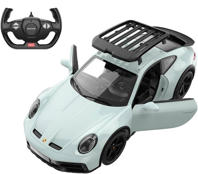 Carro de Controle Remoto Porsche 911 Dakar Rastar 1/14 Shade Green