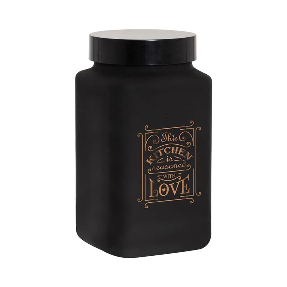 Pote de Armazenamento Herevin Kitchen Love 147016-800 2L Preto