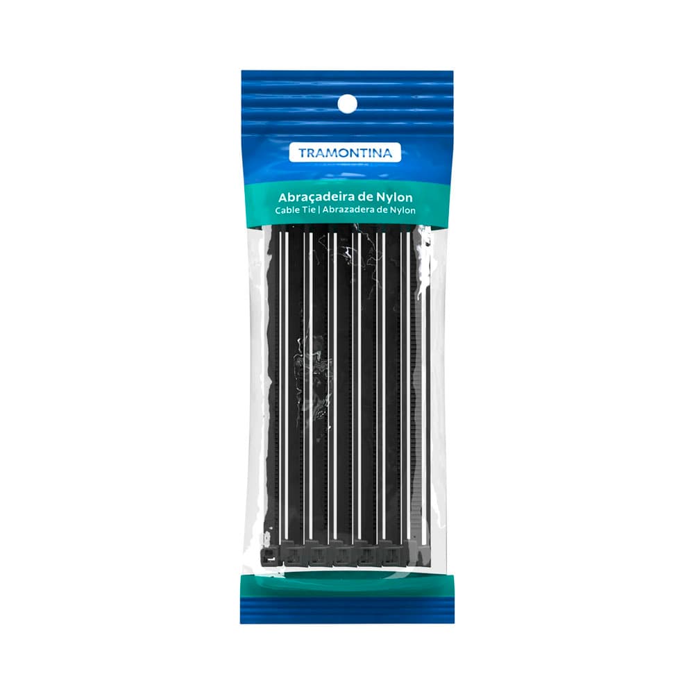 Abraçadeira de Nylon Tramontina 20 Cm 100 Peças