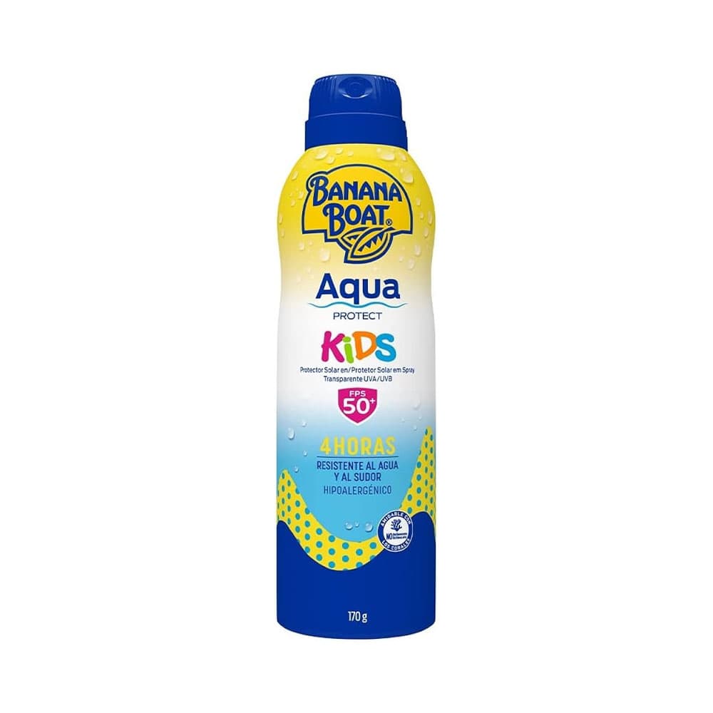 Protetor Solar Spray Banana Boat Aqua Kids FPS50+ 170G