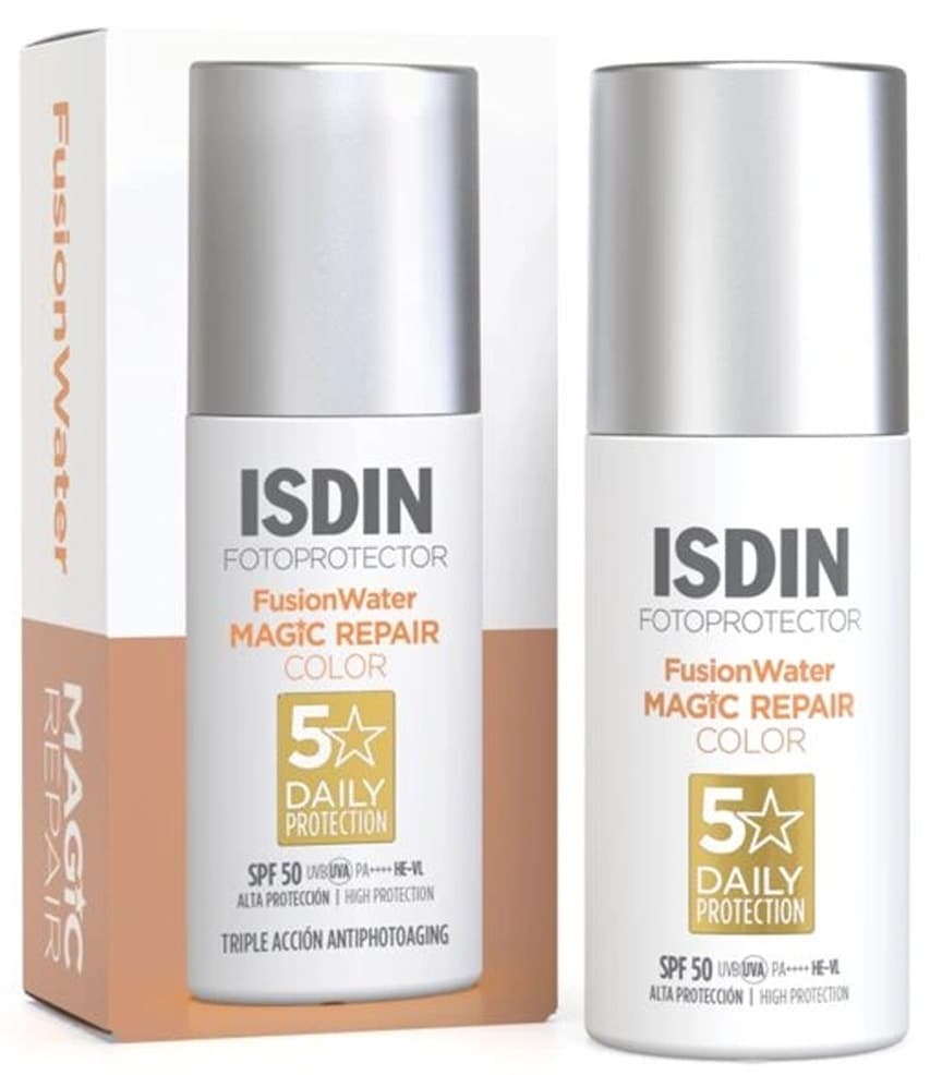 Protetor Solar Facial Isdin Fotoprotector Fusion Water Magic Repair FPS50 - 50mL