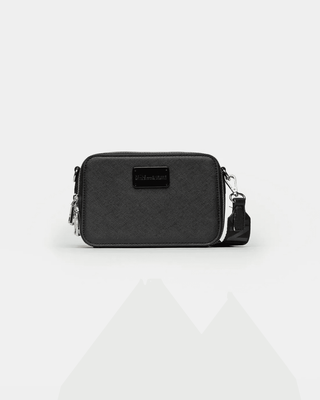 Bolsa Transversal Prune New Penny Efeito Couro Preto PI03426P0AA1000