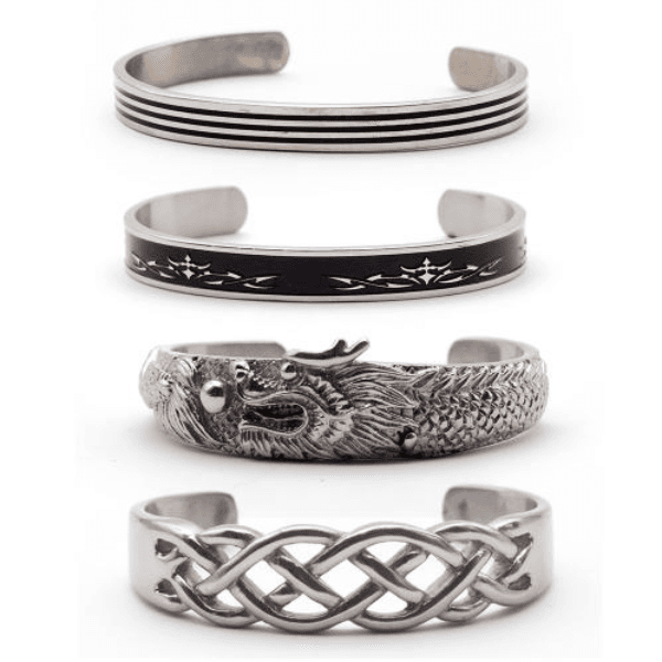 Pulseira Demahom de Aço Inox - 4 Modelos