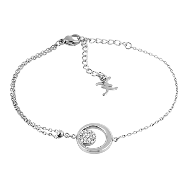 Pulseira Feminina Daniel Klein Dkj.13.10005-1 Prata