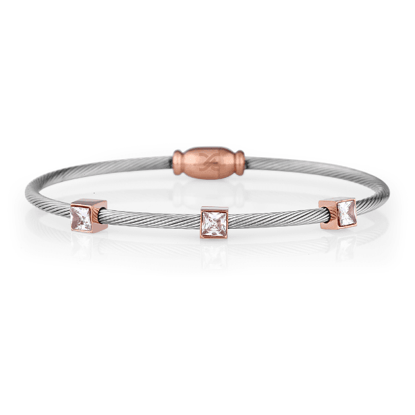Pulseira Feminina Daniel Klein Dkj.3.2085-2 Prata/Rose Gold