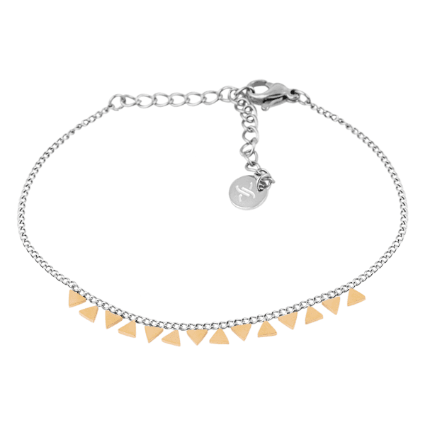 Pulseira Feminina Daniel Klein Dkj.5.10017-3 Prata/Dourado