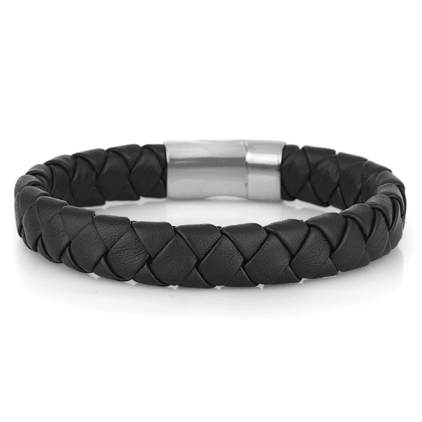 Pulseira Masculina Daniel Klein Dkj.14.10001-1 Preto/Prata