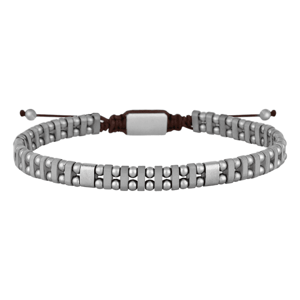 Pulseira Masculina Daniel Klein Dkj.16.10014-2 Prata/Marrom