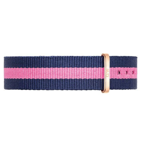 Pulseira para Relógio Daniel Wellington Winchester 1062DW Feminino de Nylon 17MM Azul e Rosa
