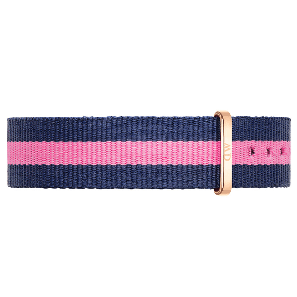 Pulseira para Relógio Daniel Wellington Winchester Dw00200073 Feminino de Nylon 13MM Azul e Rosa