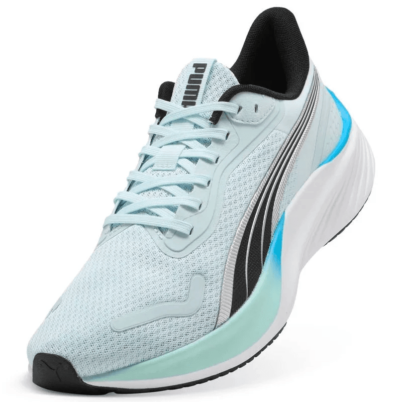 Tênis Puma Mas Pounce Lite 310778/38 Prateado com Detalhes Azul Marinho Maçã Tam. 37.5