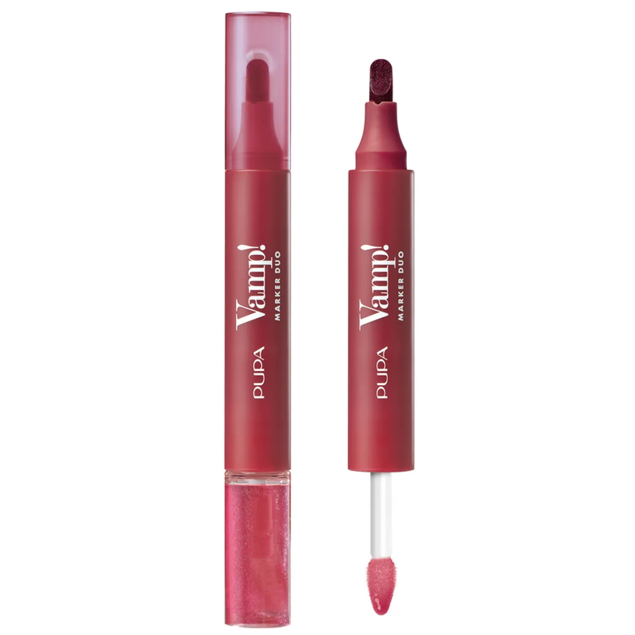 Marcador de Lábios Pupa Duo Delineador & Brilho Labial 005 Cherry Granita