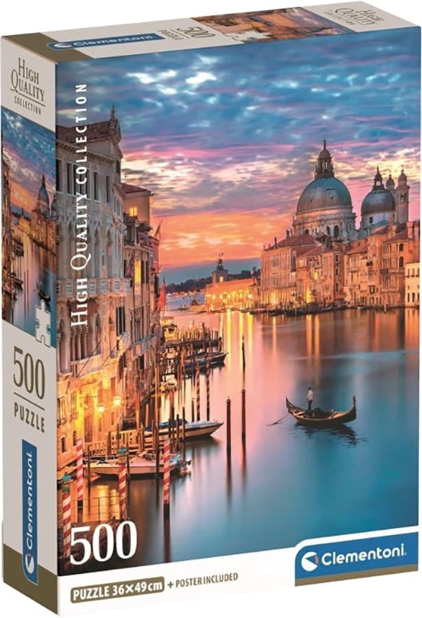 Quebra-Cabeça Clementoni Lighting Venice High Quality Collection - 35542 (500 Pçs)