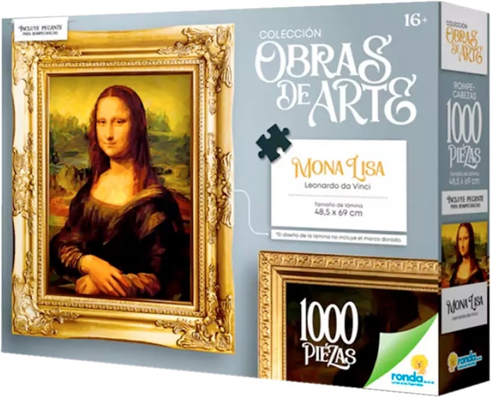 Quebra Cabeça Monalisa Leonardo da Vinci - Ronda Coleção Obras de Arte 12429 (1.000 pçs)
