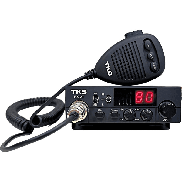 Rádio Amador Tks Px-27 80 Canais AM/FM 8W Preto