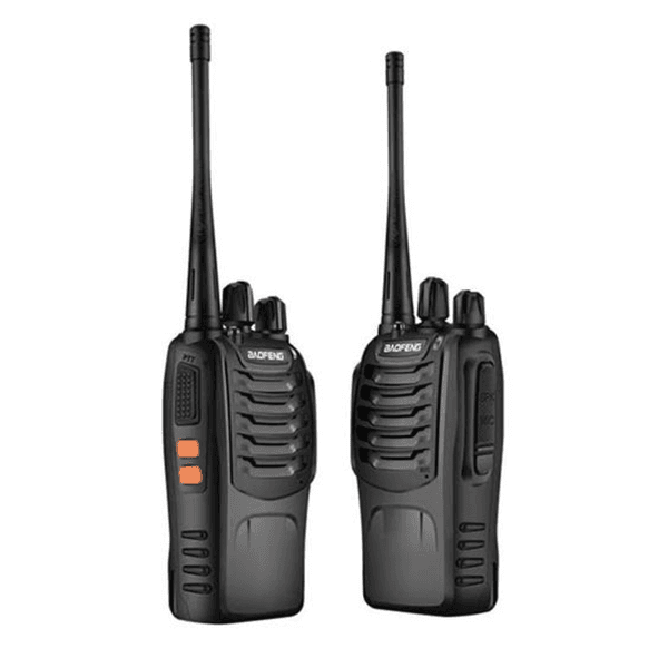 Rádio Comunicador Profissional Baofeng Bf-888S Kit com 2 Unidades Ht Uhf - Preto