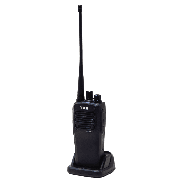 Rádio Comunicador Tks Tk-450 10W 3800Mah 16 Canais Uhf 400-480Mhz Preto