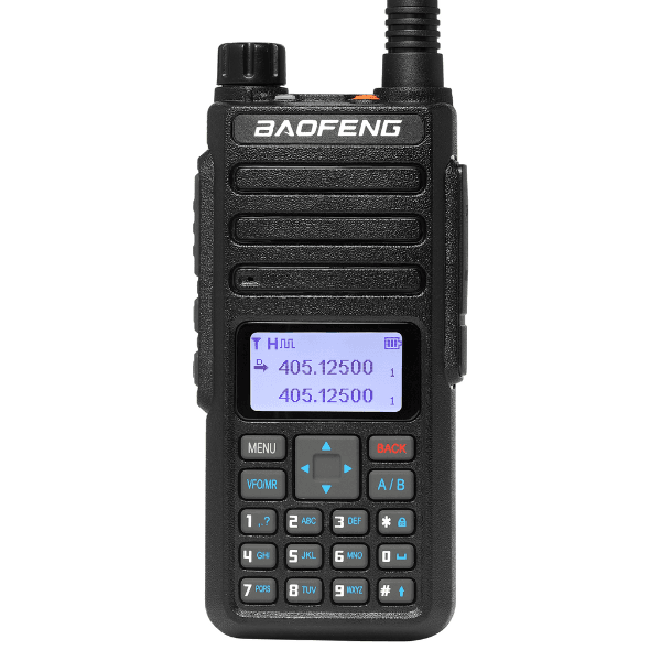 Rádio Comunicador Digital Baofeng Dr-1801UV Dmr 5W 7.4V 1024 Canais Uhf 400-470MHz Preto