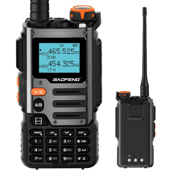 Radio Walkie Talkie Baofeng K68 Two Way 7.4V 2600 Mah 5W 999 Canais Preto