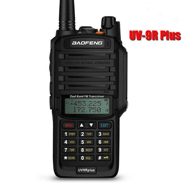 Rádio Walkie Talkie Baofeng Uv-9RPLUS 8W Preto