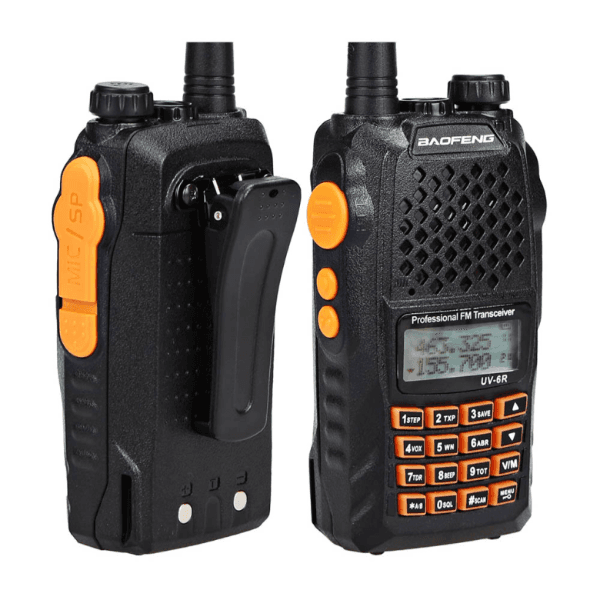 Rádio Comunicador Dual Band Baofeng Uv-6R VHF/UHF - Preto