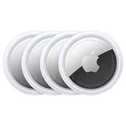 Rastreador Apple AirTag MX542LL/A Bluetooth - Branco / Prateado (Kit com 4)