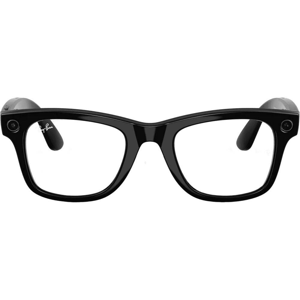 Óculos Ray Ban Meta Wayfarer Rw4012 Shiny Black/green 53 Trans