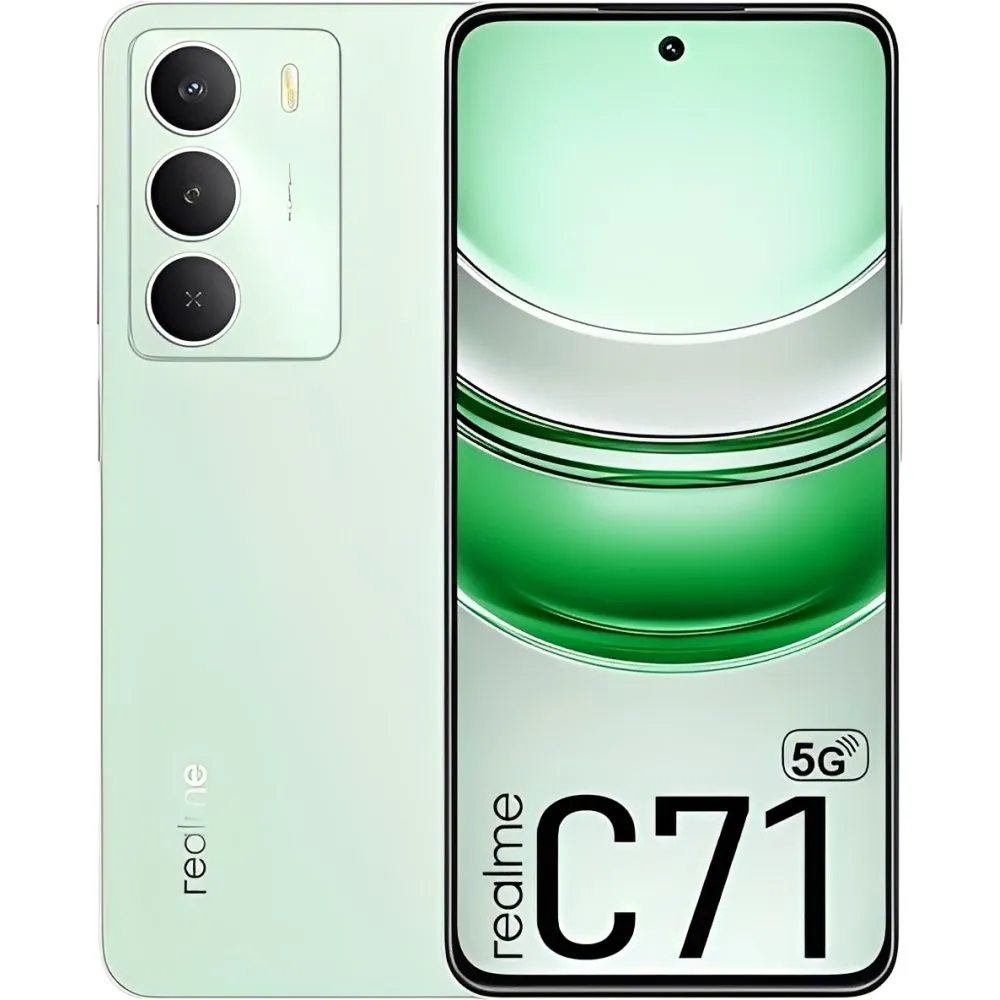 Celular Realme C71 Rmx3943 5G 6.67" Dual Chip NFC 8/256GB Anatel 45W Green