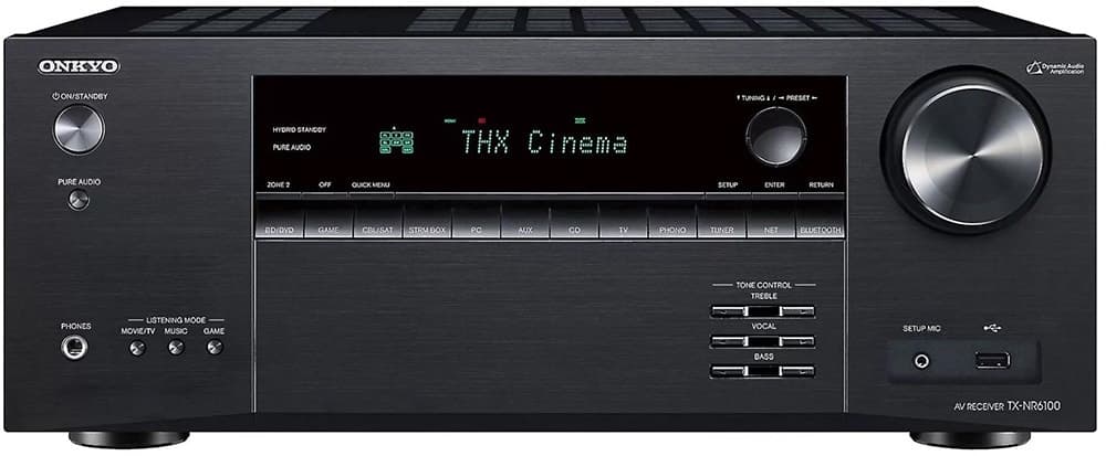 Receiver e Amplificador Onkyo Tx-Nr6100 7.2 Canais 210W 8K /Bluetooth/WiFi 110V/60Hz