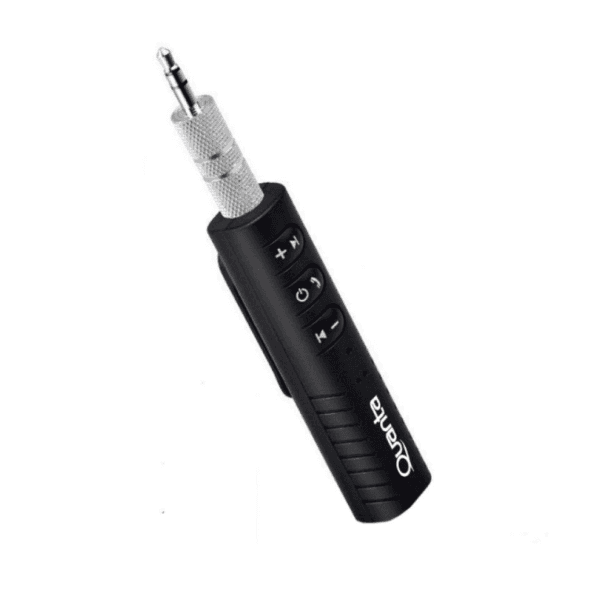 Receptor de Áudio Bluetooth com Adaptador 3.5Mm Quanta Essentials Qtrabt10 Preto