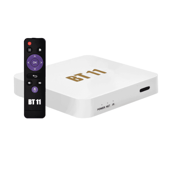 Receptor TV Box Geral BT11 8K Ultra HD Wi-Fi 5G com 128GB + 16GB Ram Bivolt Branco