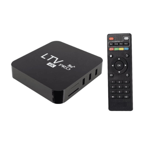 Receptor TV Box Ltv Pro 5G 4K com 16GB de RAM / 128GB, Wi-Fi - Preto
