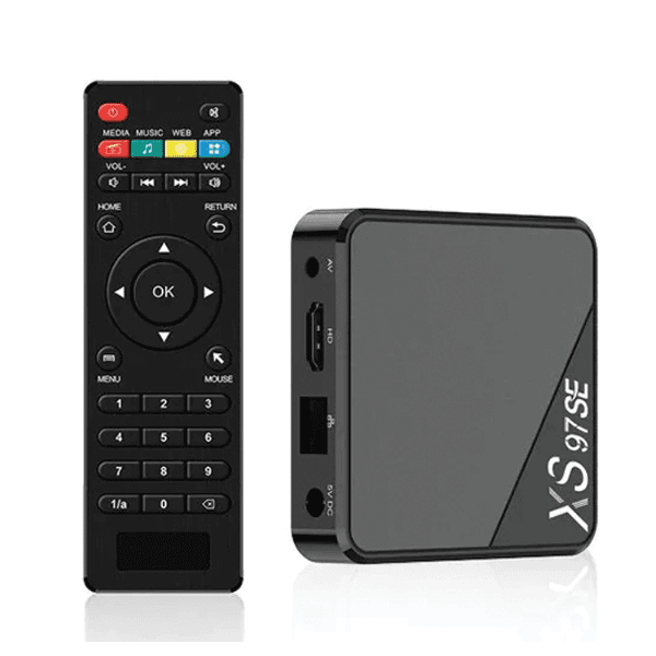 Receptor TV Box Geral Xs97 Se 4K 1GB 8GB Android 10 Preto