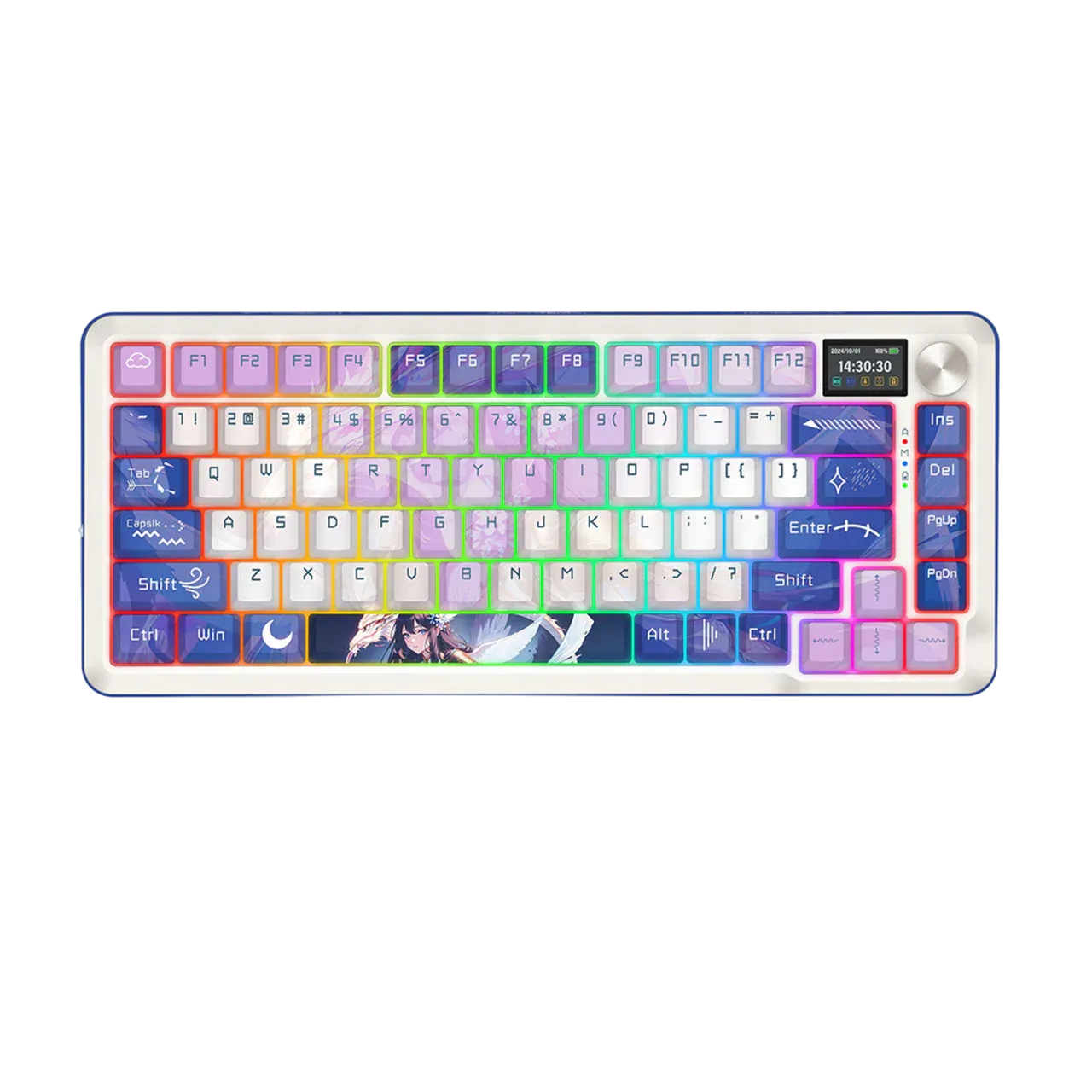 Teclado Redragon K708AK-RGB-Pro Flekact Pro Eng White