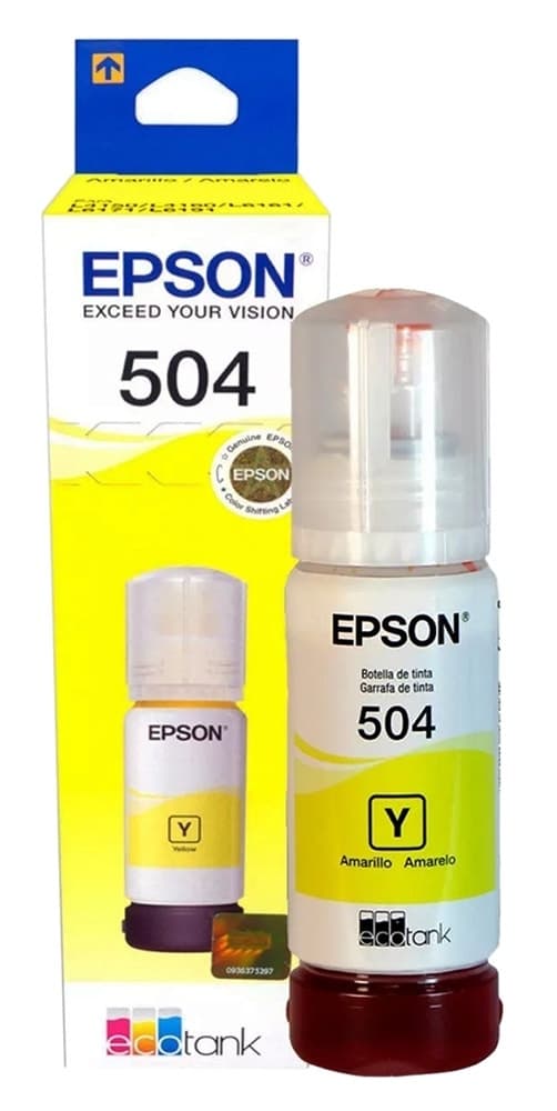 Refil de Tinta Epson T504420 70ml - Amarelo